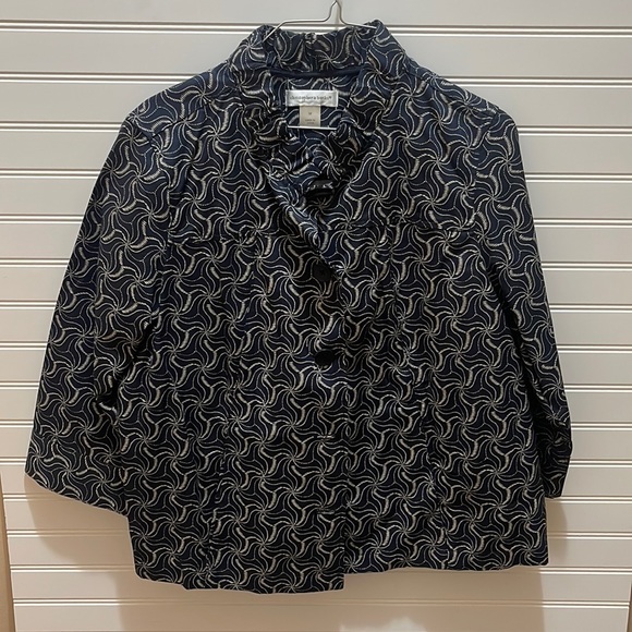 Christopher & Banks Jackets & Blazers - EUC Navy Blue 3/4 Sleeve Christopher & Banks Jacket Medium